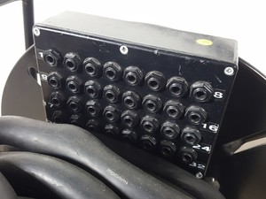 Thumbnail image of Multicore Stage Box Stagebox Snake on Reel w/ 32 1/4" 6.35mm Aux Ports 160ft