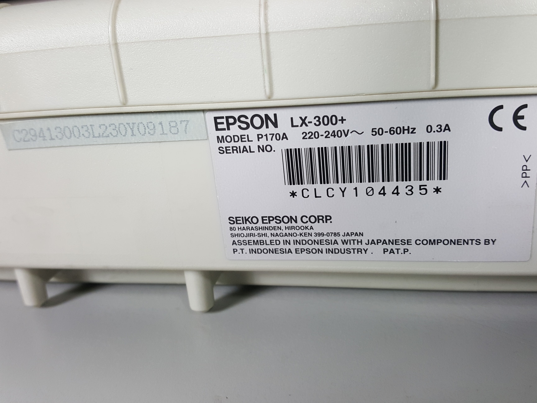 Image of Epson Dot Matrix Printer LX-300+  Model  P170A 