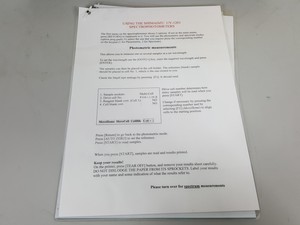 Thumbnail image of Shimadzu UV-VIS Spectrophotometer UV Spec Model - UV-1201 Lab