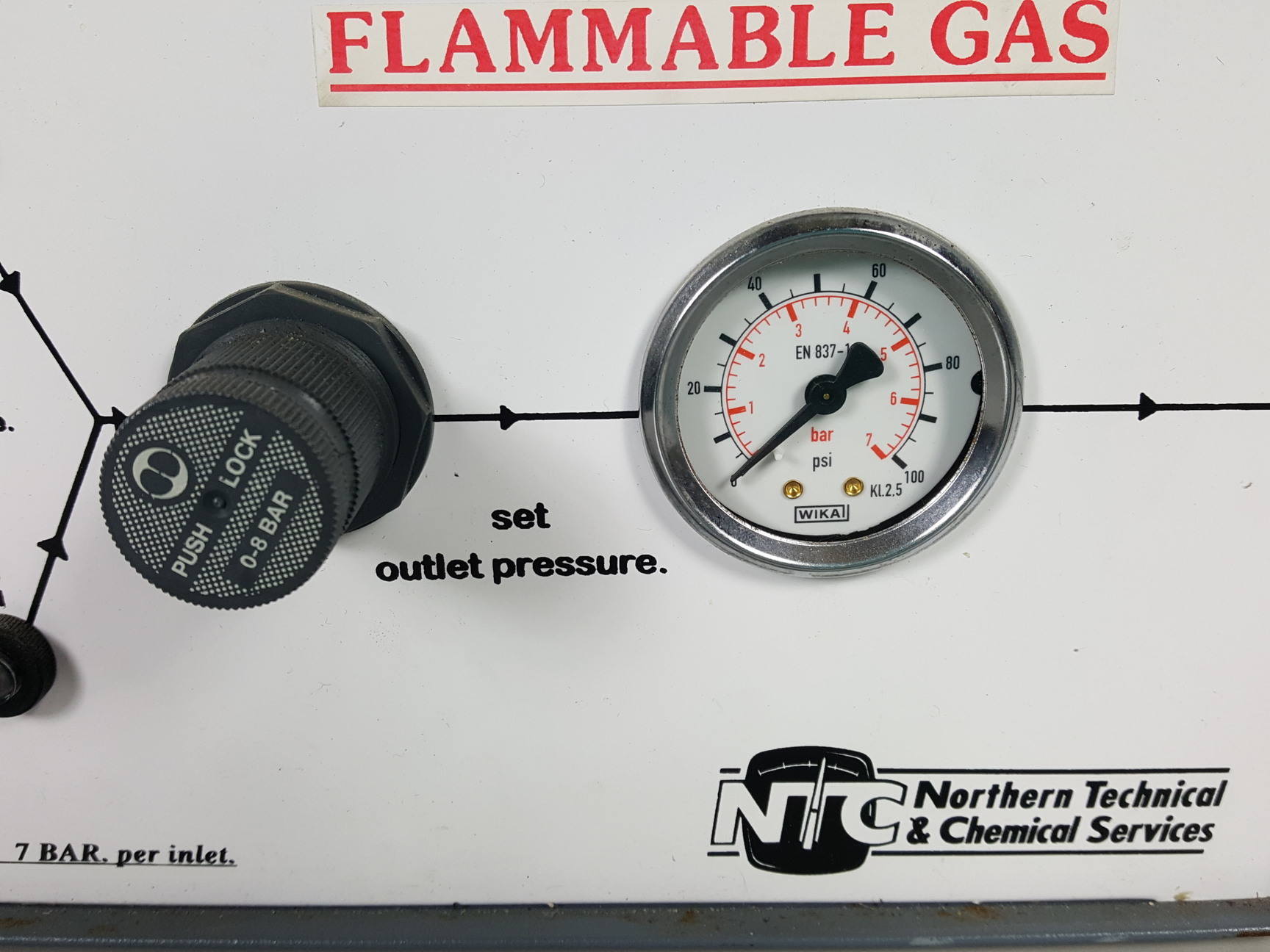 Image of NTC Chromachange Automatic Cylinder Changeover Unit Flammable Gas. CC100H Lab