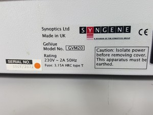 Thumbnail image of Syngene GeneGenius Gel Doc Bioimaging System + UV Transilluminator Lab