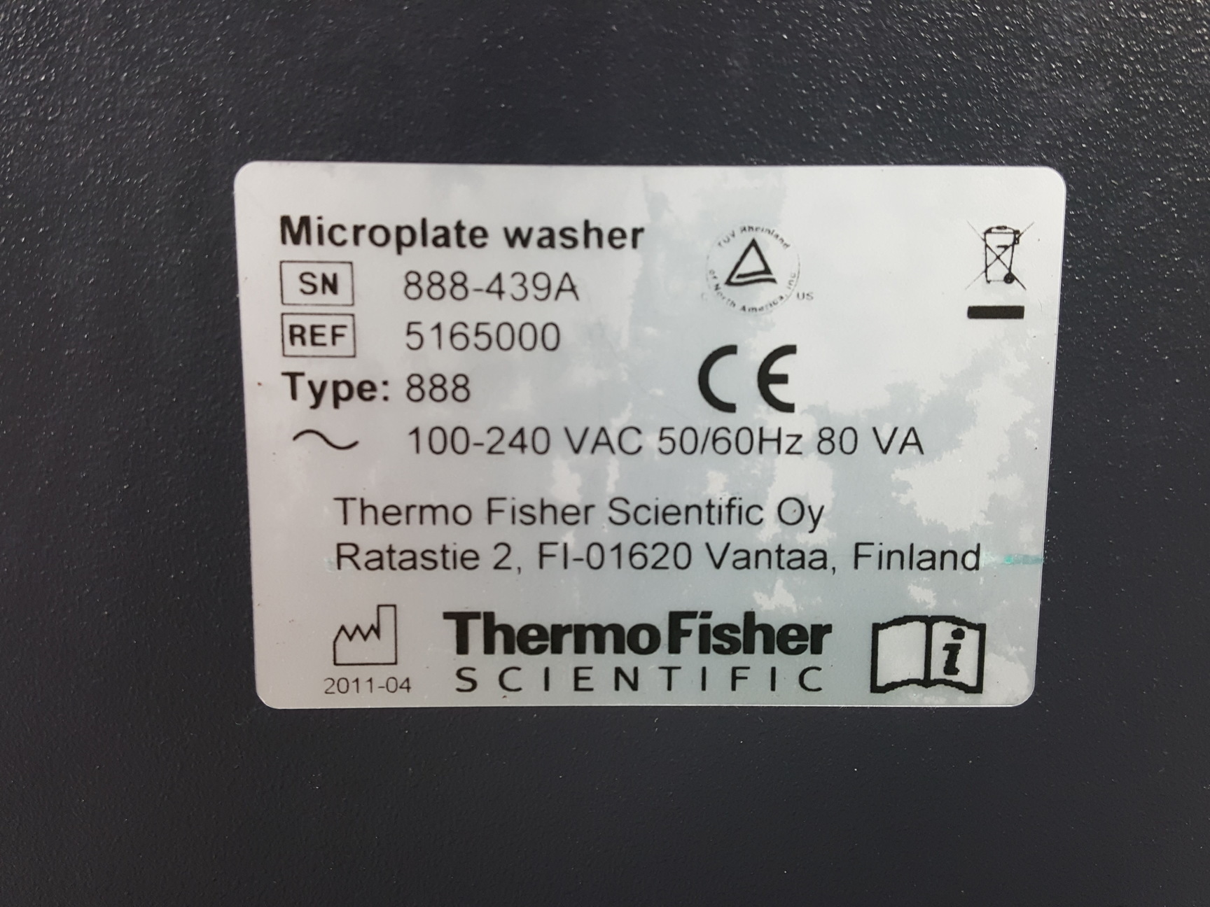 Image of Thermo Scientific Wellwash Microplate Washer Type 888 Lab