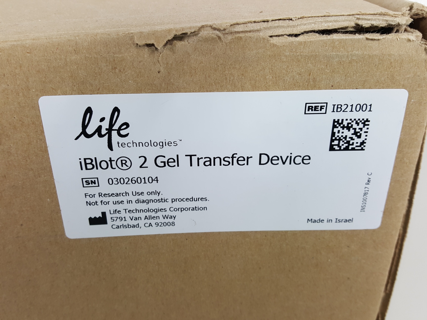 Image of Life Technologies Thermo Fisher iBlot 2 Gel Transfer Device Lab