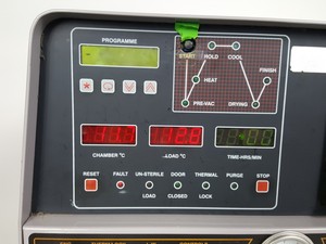 Thumbnail image of Boxer Front Loading Laboratory Steam Sterilisation Autoclave 200/35LR Lab