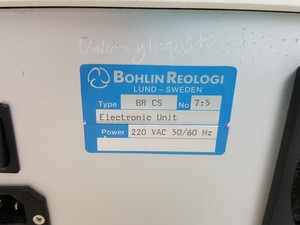 Thumbnail image of Bohlin Rheometer CS System  + Measurement Head & Control Unit BR CS  No. 7:5 Lab