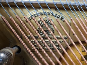 Thumbnail image of Steinway & Sons Upright Piano (92176) Satin Walnut, 1899, 88 keys