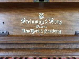 Thumbnail image of Steinway & Sons Upright Piano (92176) Satin Walnut, 1899, 88 keys