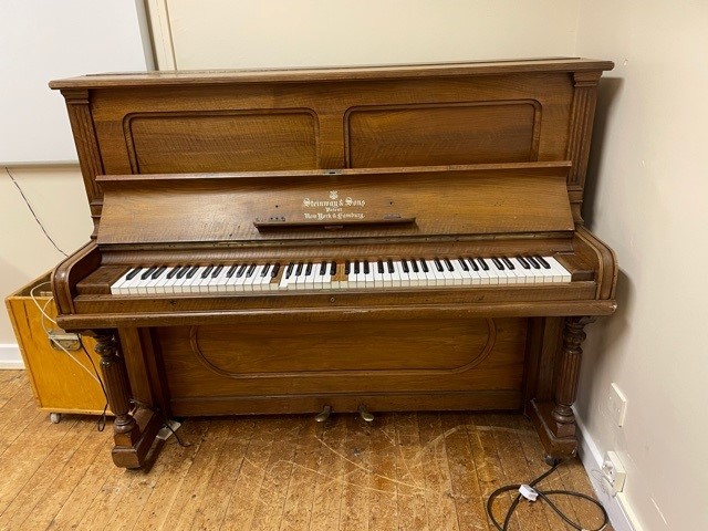 Image of Steinway & Sons Upright Piano (92176) Satin Walnut, 1899, 88 keys