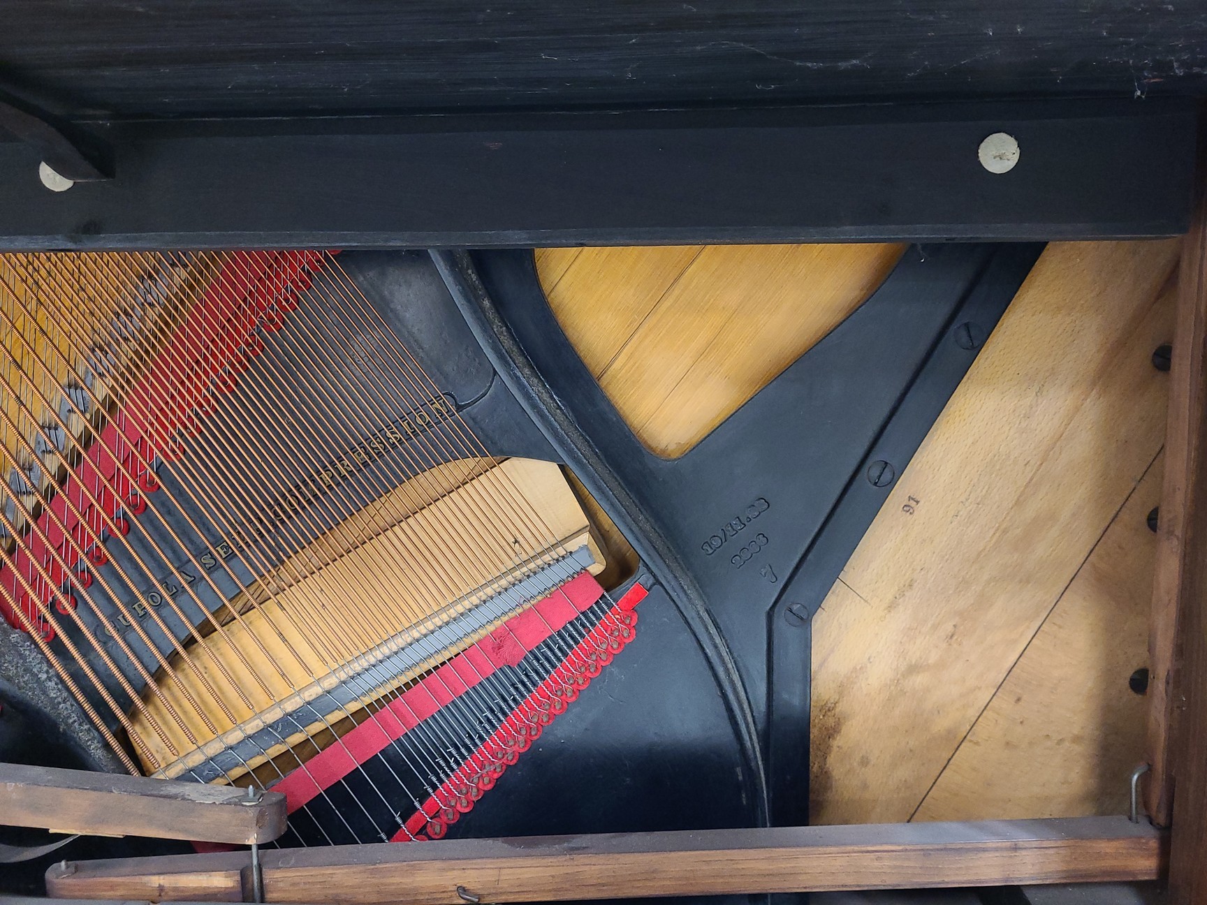 Image of Steinway & Sons Upright Piano (92176) Satin Walnut, 1899, 88 keys