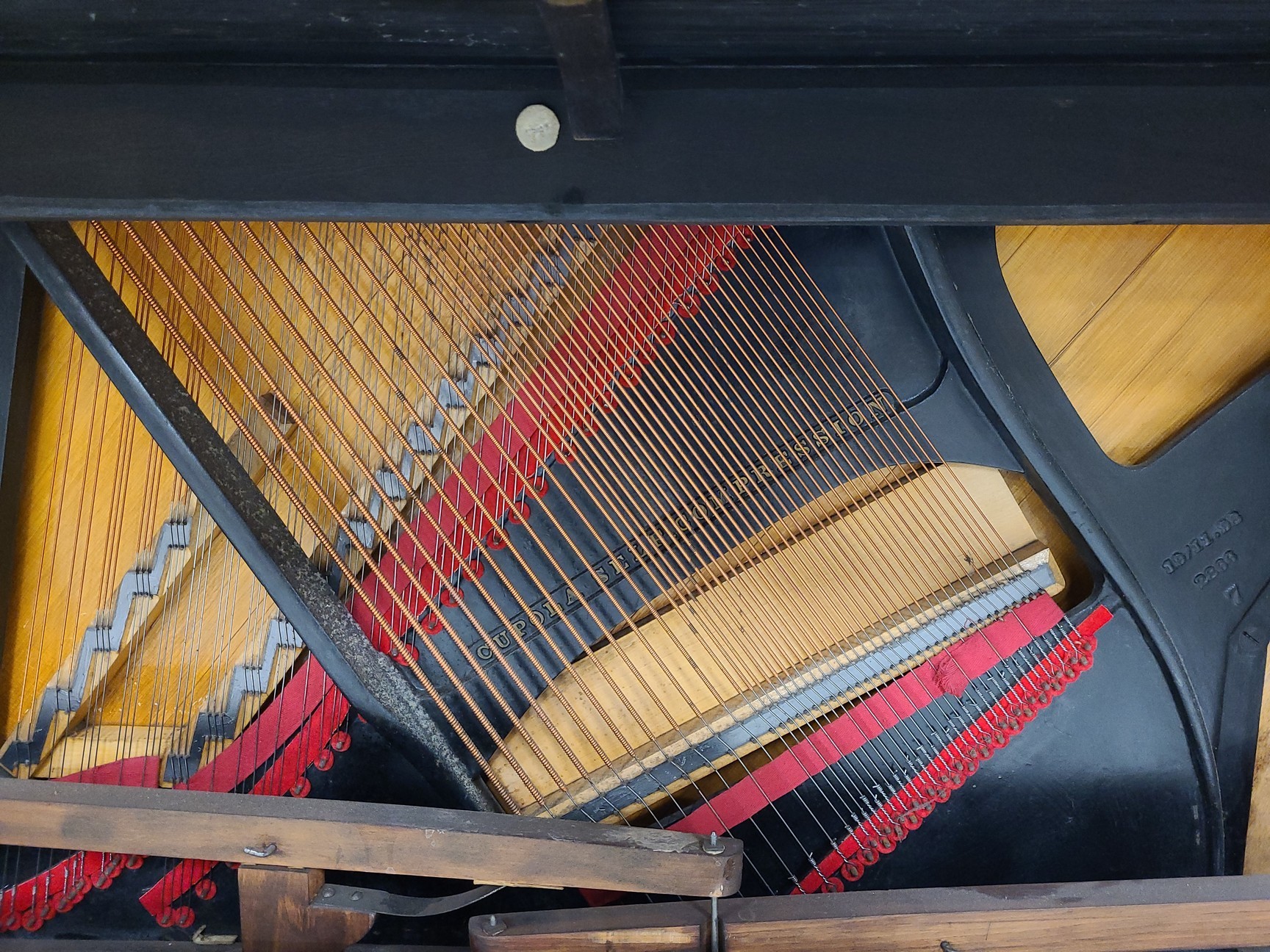 Image of Steinway & Sons Upright Piano (92176) Satin Walnut, 1899, 88 keys