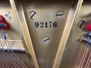 Thumbnail image of Steinway & Sons Upright Piano (92176) Satin Walnut, 1899, 88 keys