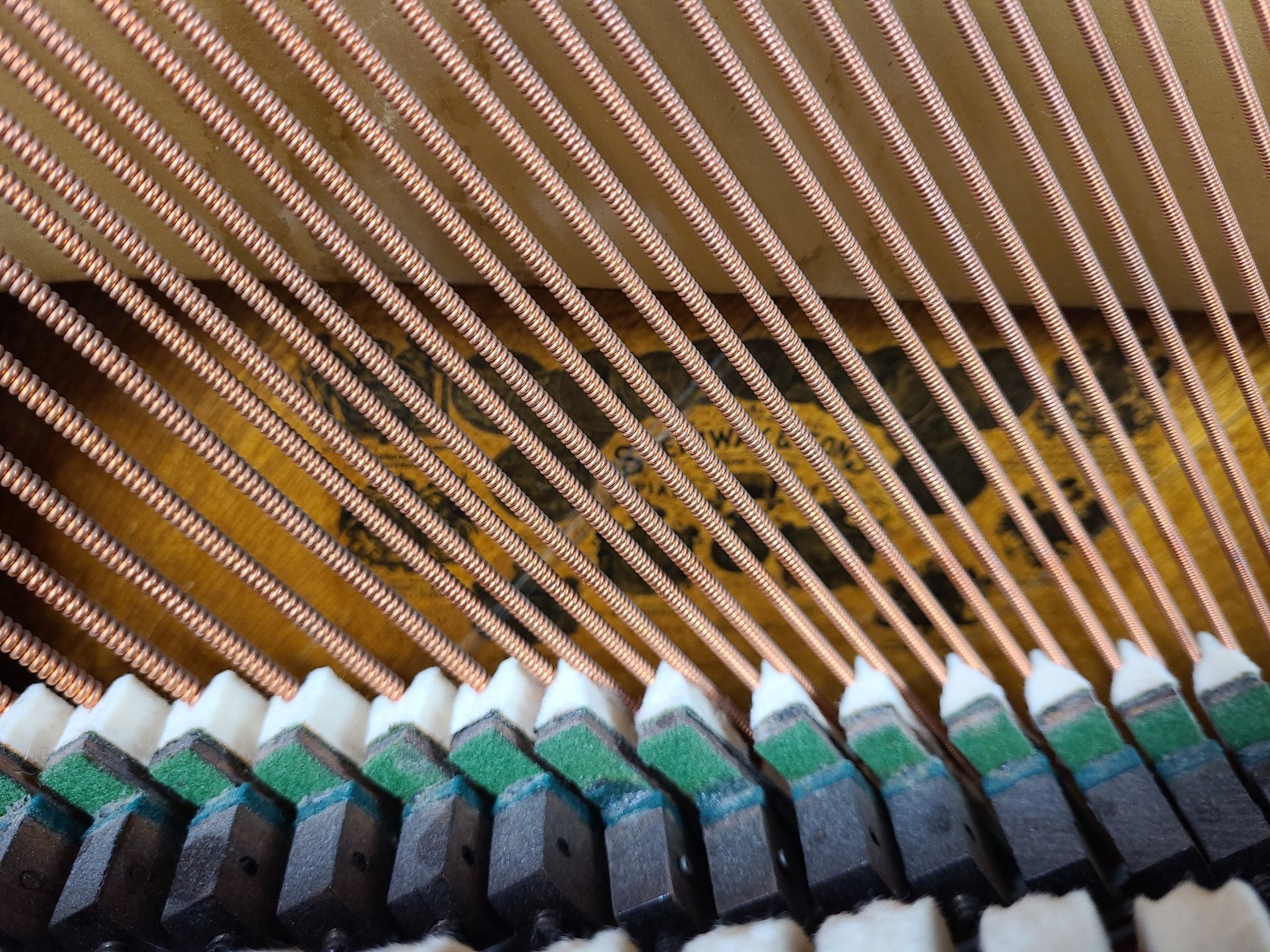 Image of Steinway & Sons Upright Piano (92176) Satin Walnut, 1899, 88 keys