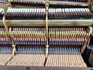 Thumbnail image of Steinway & Sons Upright Piano (92176) Satin Walnut, 1899, 88 keys