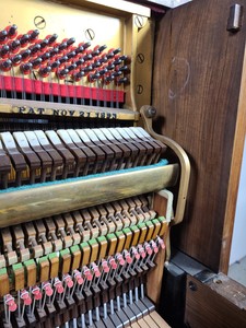 Thumbnail image of Steinway & Sons Upright Piano (92176) Satin Walnut, 1899, 88 keys
