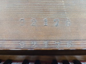 Thumbnail image of Steinway & Sons Upright Piano (92176) Satin Walnut, 1899, 88 keys