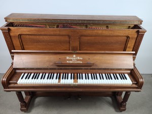Thumbnail image of Steinway & Sons Upright Piano (92176) Satin Walnut, 1899, 88 keys