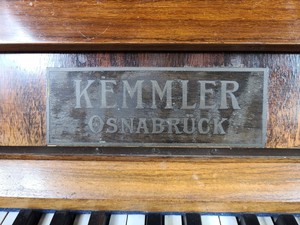 Thumbnail image of Kemmler Osnabruck Upright Piano, 1925, 85 keys, 