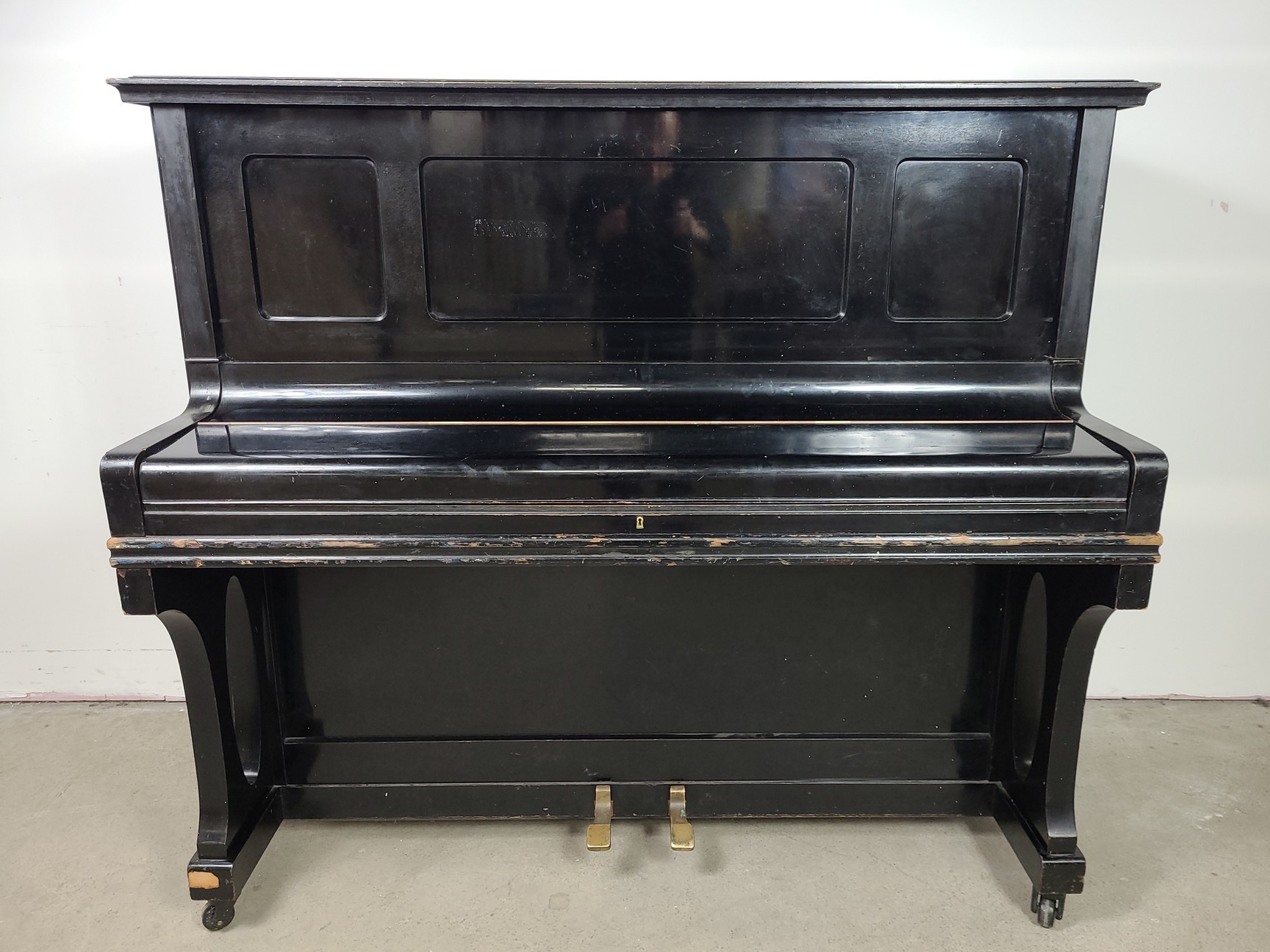 Image of Grotrian Steinweg (18583) Model 130 Upright Piano 1906, 85 Key Ebonised Casework