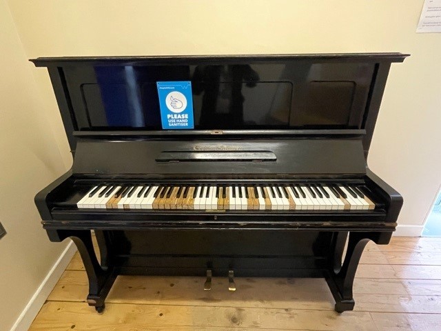 Image of Grotrian Steinweg (18583) Model 130 Upright Piano 1906, 85 Key Ebonised Casework