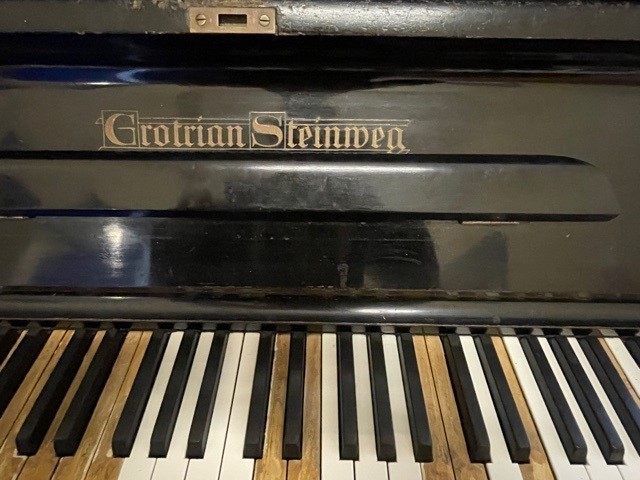Image of Grotrian Steinweg (18583) Model 130 Upright Piano 1906, 85 Key Ebonised Casework