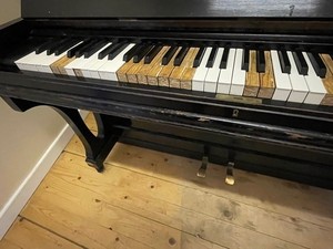 Thumbnail image of Grotrian Steinweg (18583) Model 130 Upright Piano 1906, 85 Key Ebonised Casework
