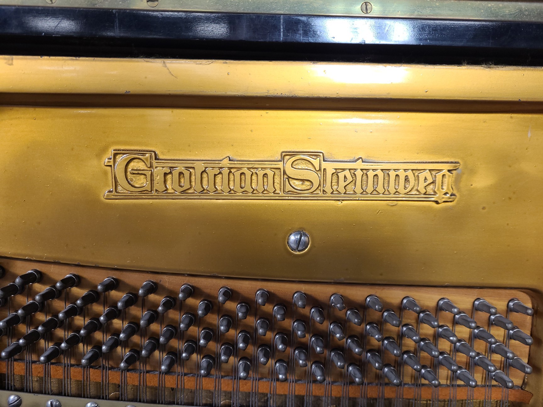 Image of Grotrian Steinweg (18583) Model 130 Upright Piano 1906, 85 Key Ebonised Casework