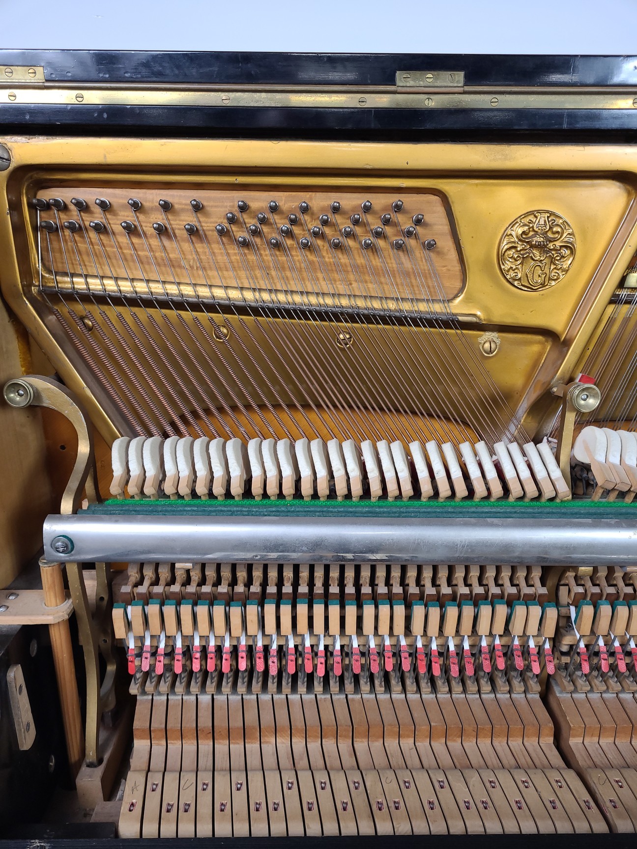 Image of Grotrian Steinweg (18583) Model 130 Upright Piano 1906, 85 Key Ebonised Casework