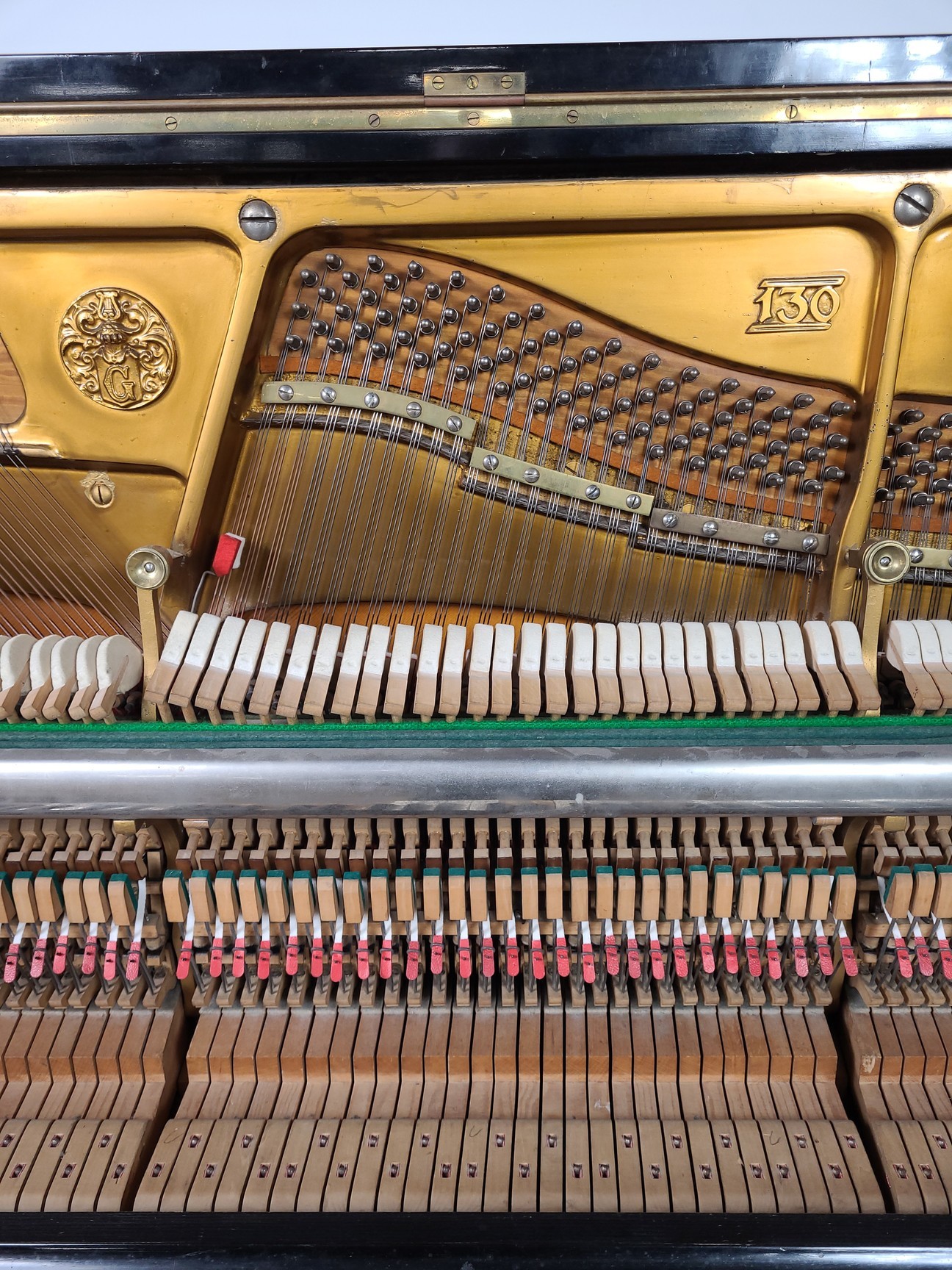Image of Grotrian Steinweg (18583) Model 130 Upright Piano 1906, 85 Key Ebonised Casework