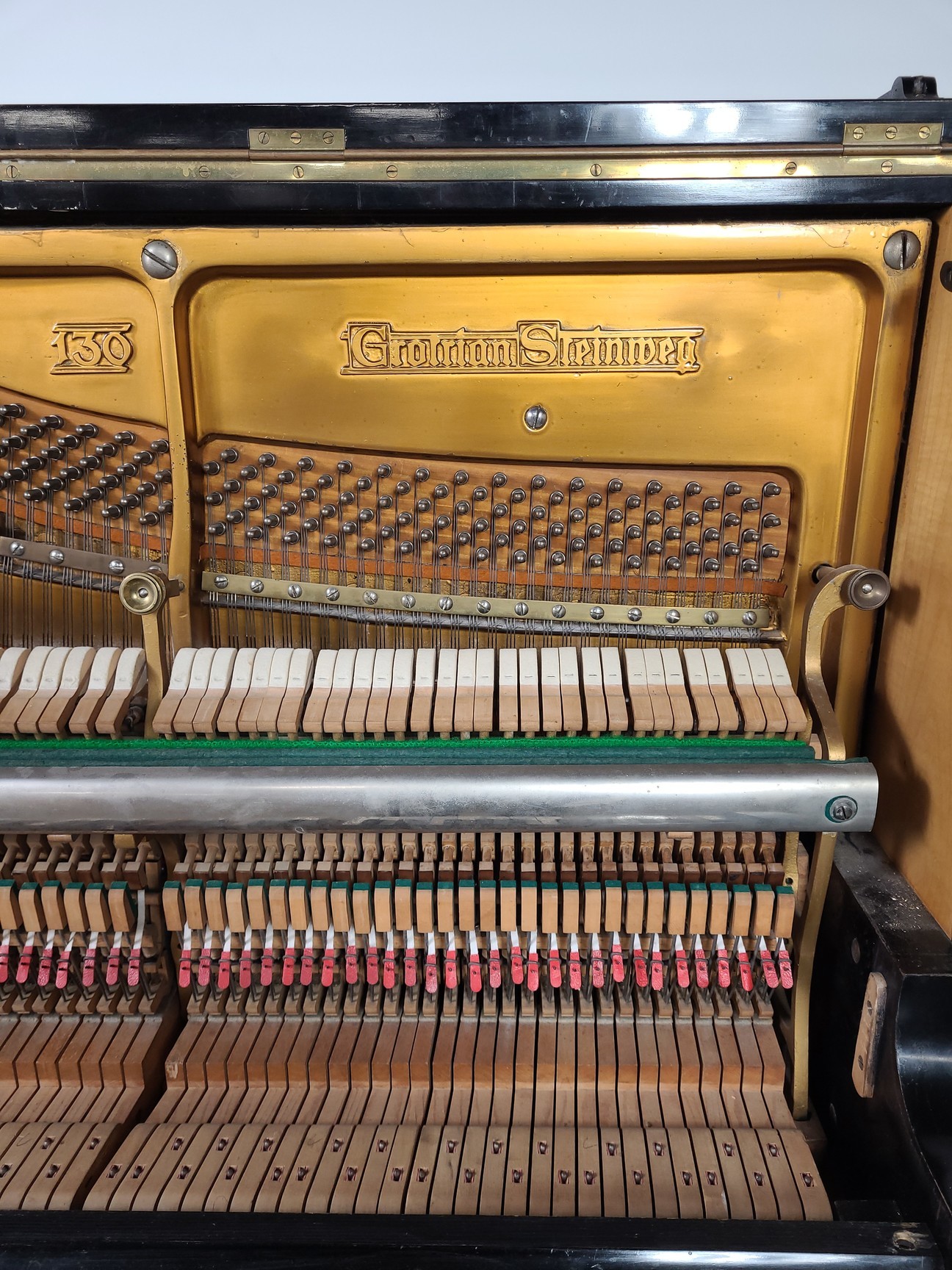 Image of Grotrian Steinweg (18583) Model 130 Upright Piano 1906, 85 Key Ebonised Casework