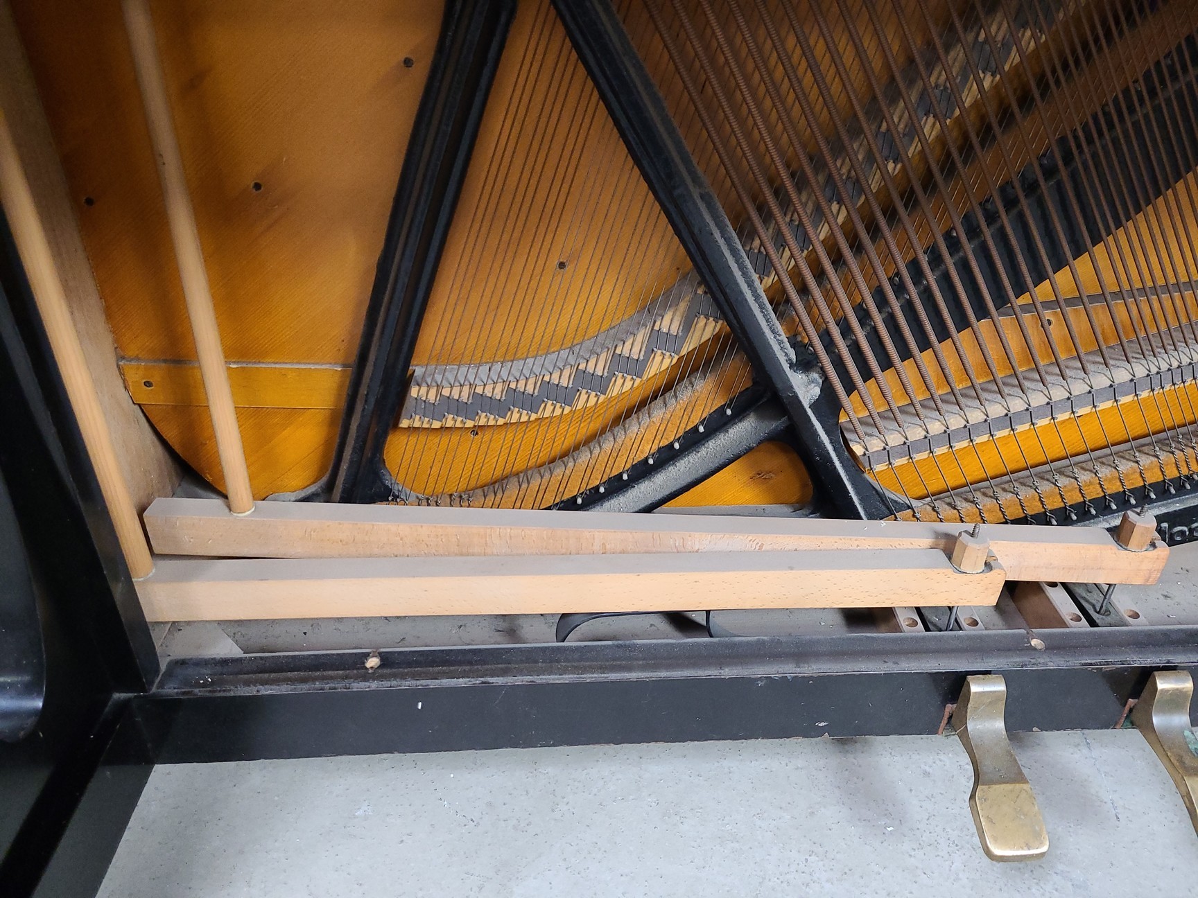 Image of Grotrian Steinweg (18583) Model 130 Upright Piano 1906, 85 Key Ebonised Casework