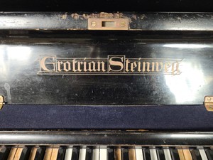 Thumbnail image of Grotrian Steinweg (18583) Model 130 Upright Piano 1906, 85 Key Ebonised Casework