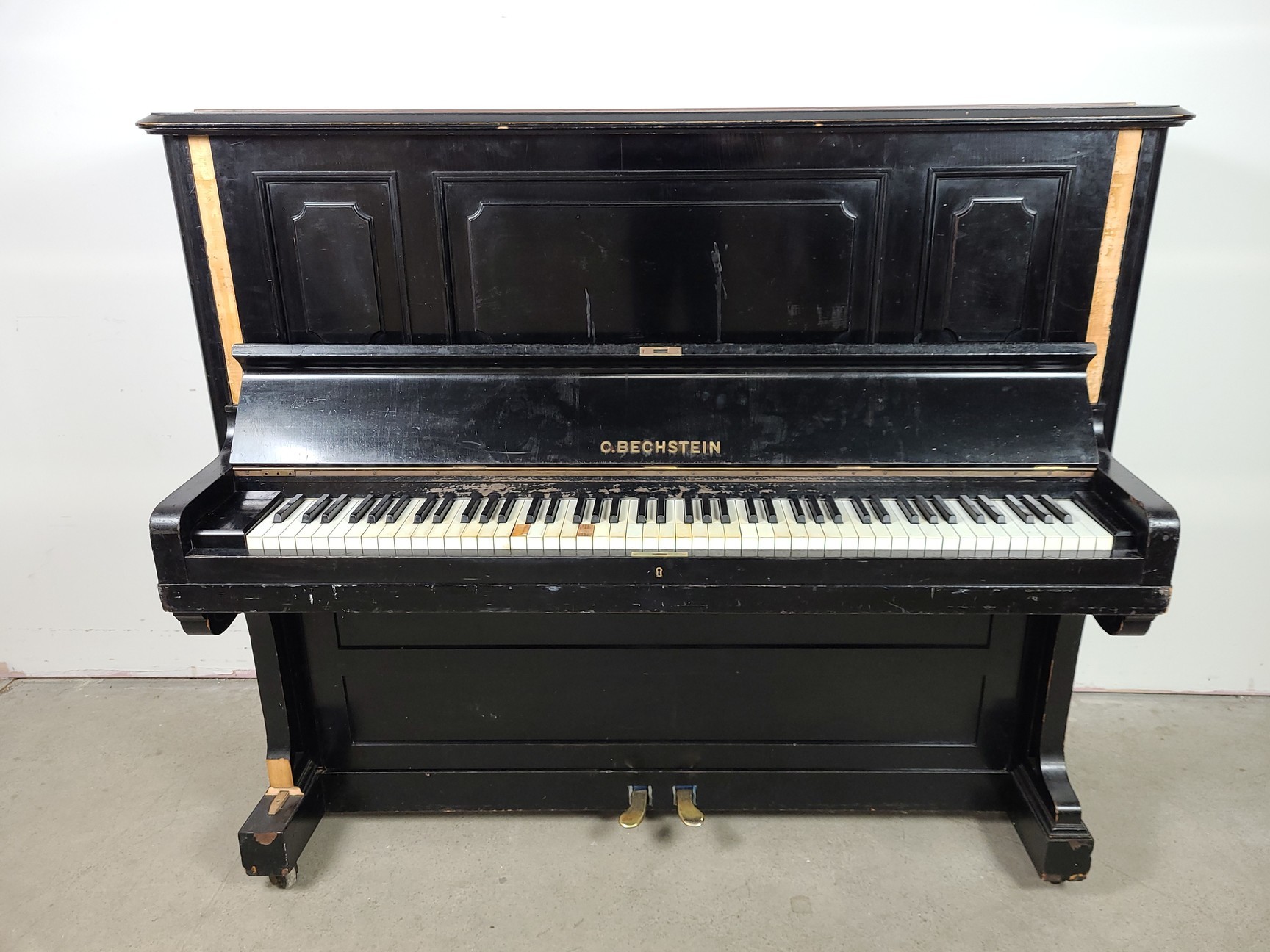 Image of C. Bechstein Upright Piano (66420) Model 8, 1903, Ebonised Casework, 88 Keys