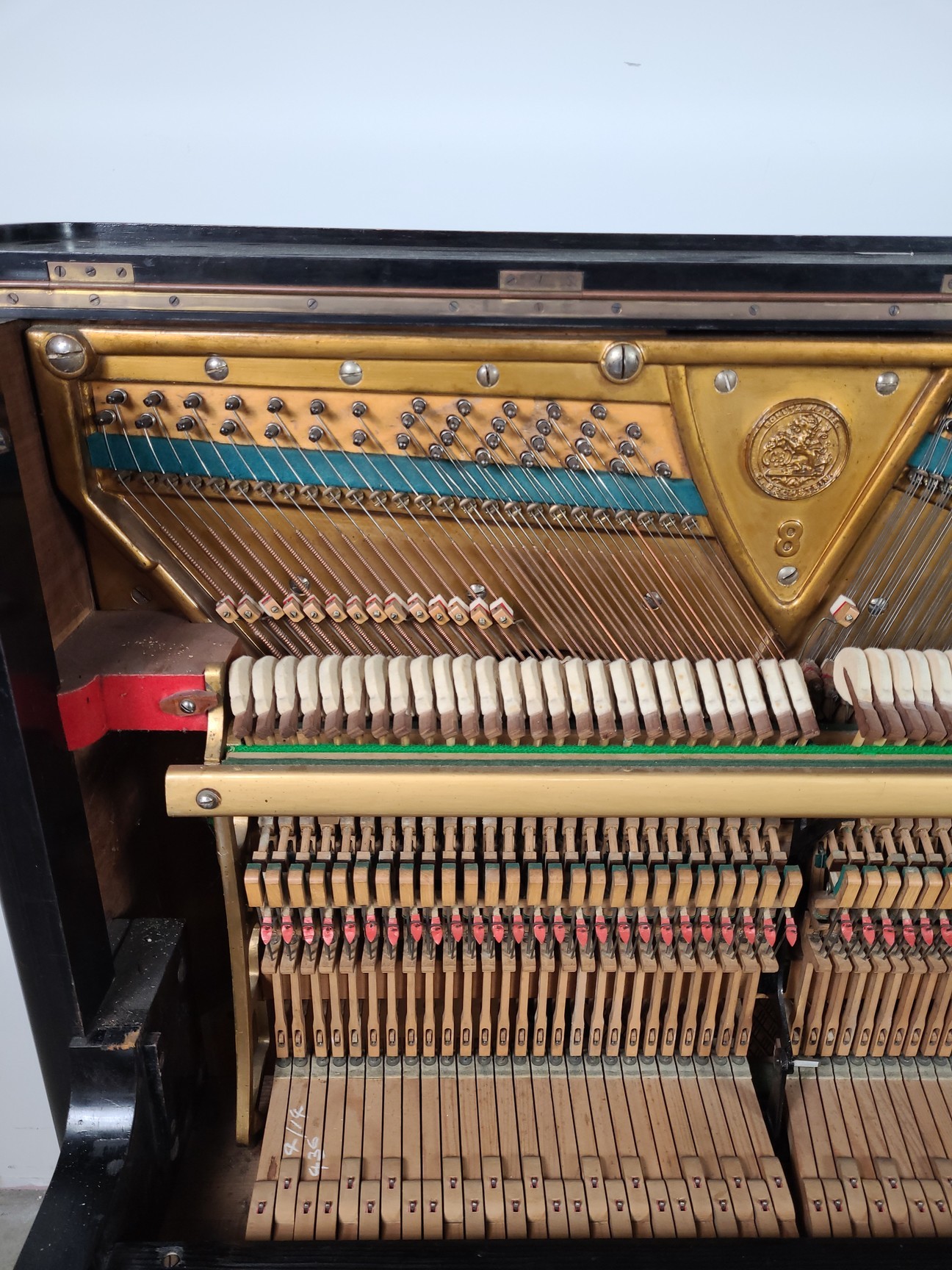 Image of C. Bechstein Upright Piano (66420) Model 8, 1903, Ebonised Casework, 88 Keys
