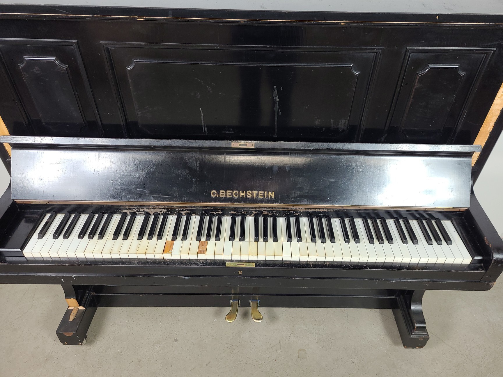 Image of C. Bechstein Upright Piano (66420) Model 8, 1903, Ebonised Casework, 88 Keys