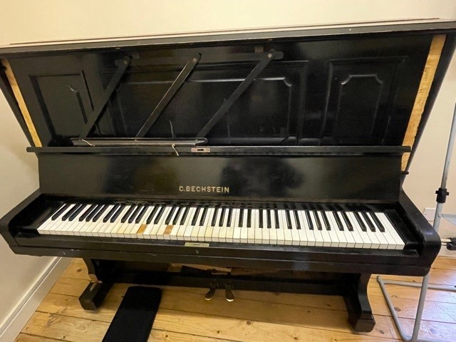 Image of C. Bechstein Upright Piano (66420) Model 8, 1903, Ebonised Casework, 88 Keys