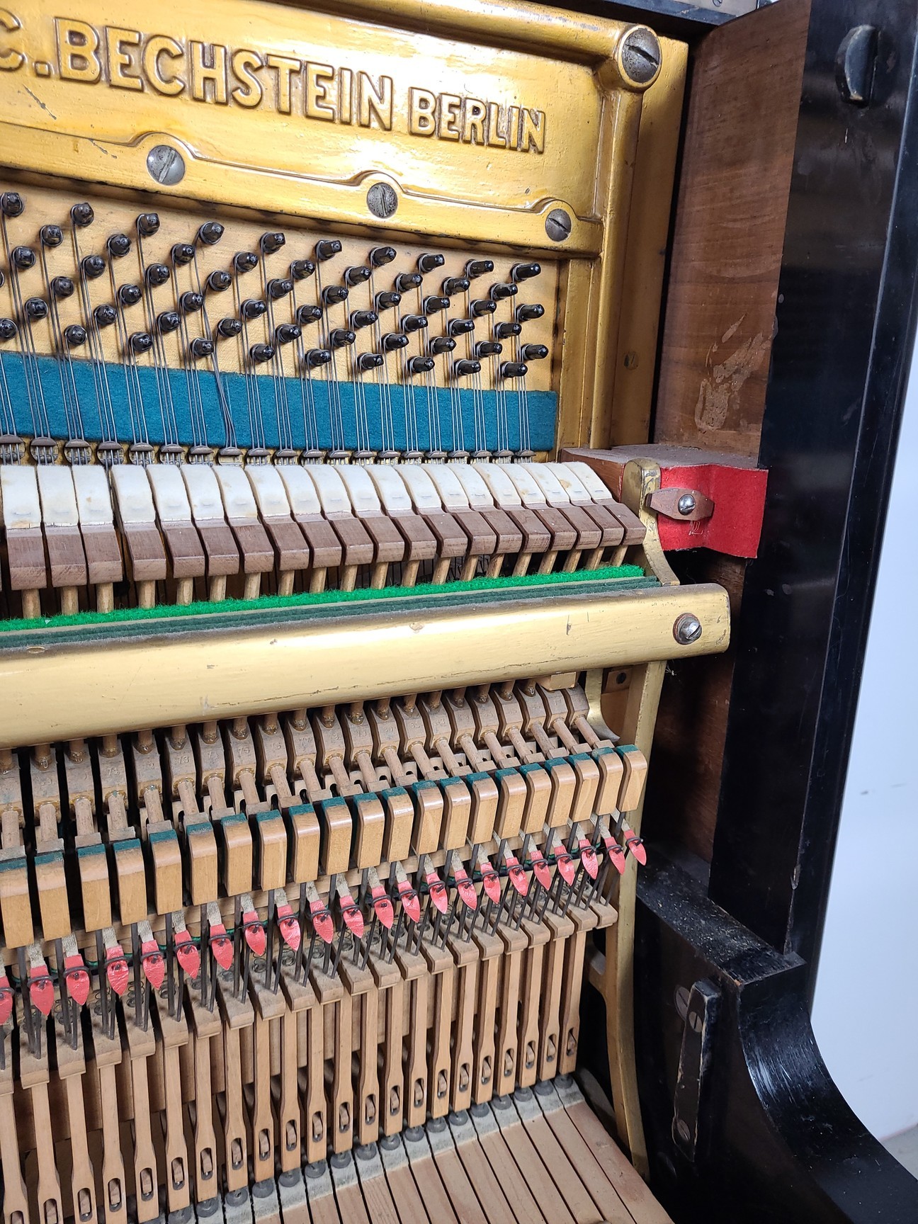Image of C. Bechstein Upright Piano (66420) Model 8, 1903, Ebonised Casework, 88 Keys