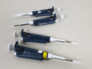 Thumbnail image of 4 x Gilson Pipetman Pipettes 2 x P20 (2 - 20μL) 1 x P2 (0.2 - 2) 1 x P10 (1-10) 