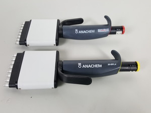 Thumbnail image of 2 x Anachem 8 Channel Pipettes - 20 - 200μL & 5 - 50μL Lab