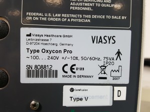 Thumbnail image of Jaeger Oxycon Pro System w/ Computer & Metabolic Cart Lab