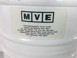 Thumbnail image of Pair of MVE Cryogenics Lab 4 Liquid Nitrogen Dewars (4 Litre) Lab
