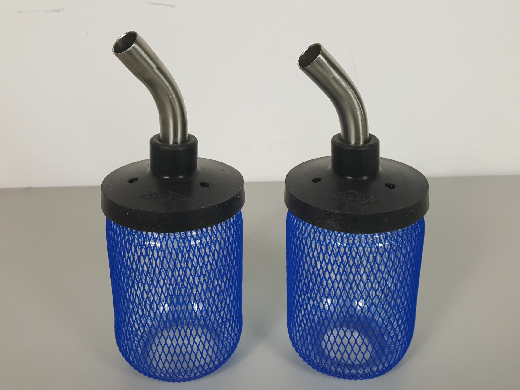 2 x VirTis 600ml Freeze Dry Flasks with 45º Bend Adapters Lab