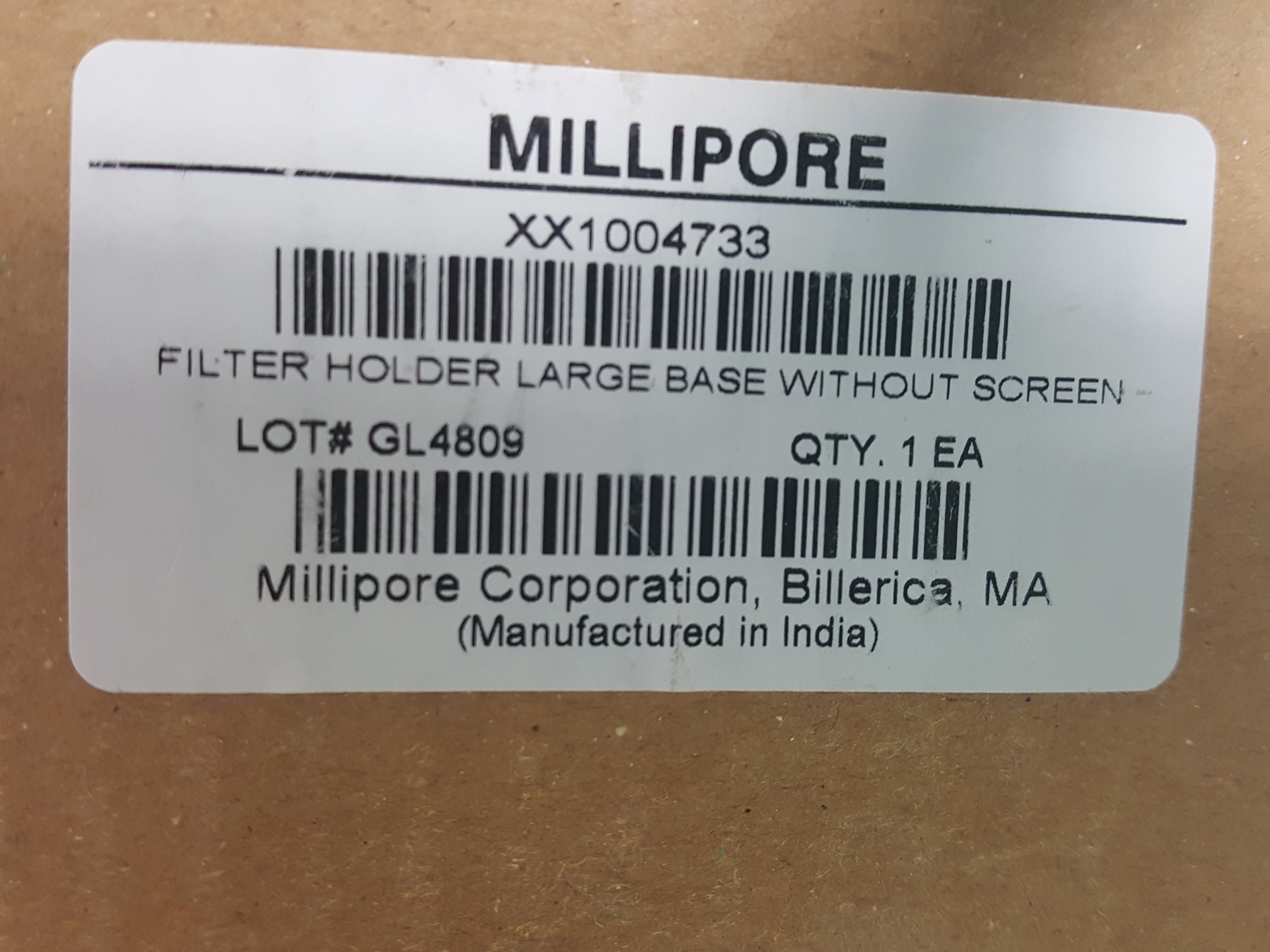 Image of Millipore All-Glass 250ml Filter Holder Large Base Without Screen Lab