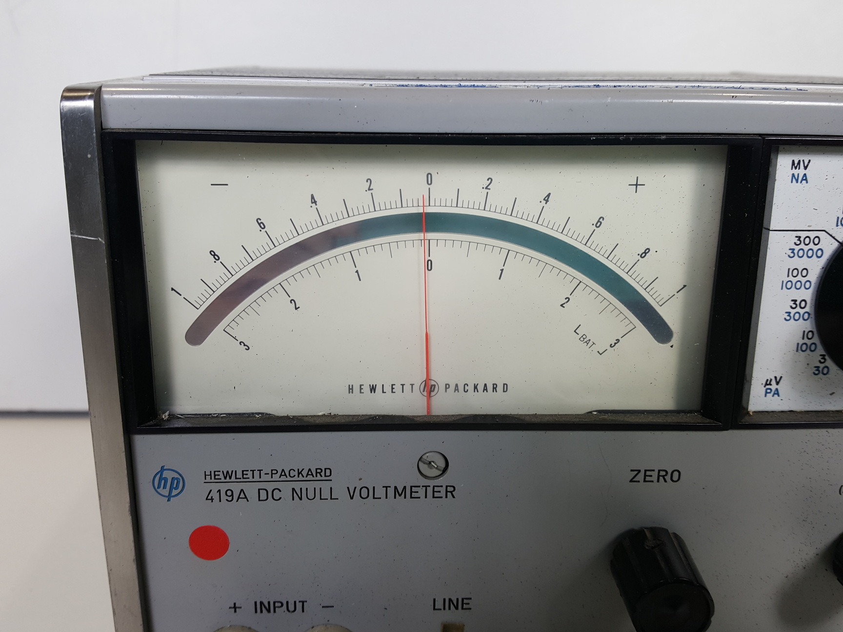 Hewlett Packard HP 419A DC Null Voltmeter Lab