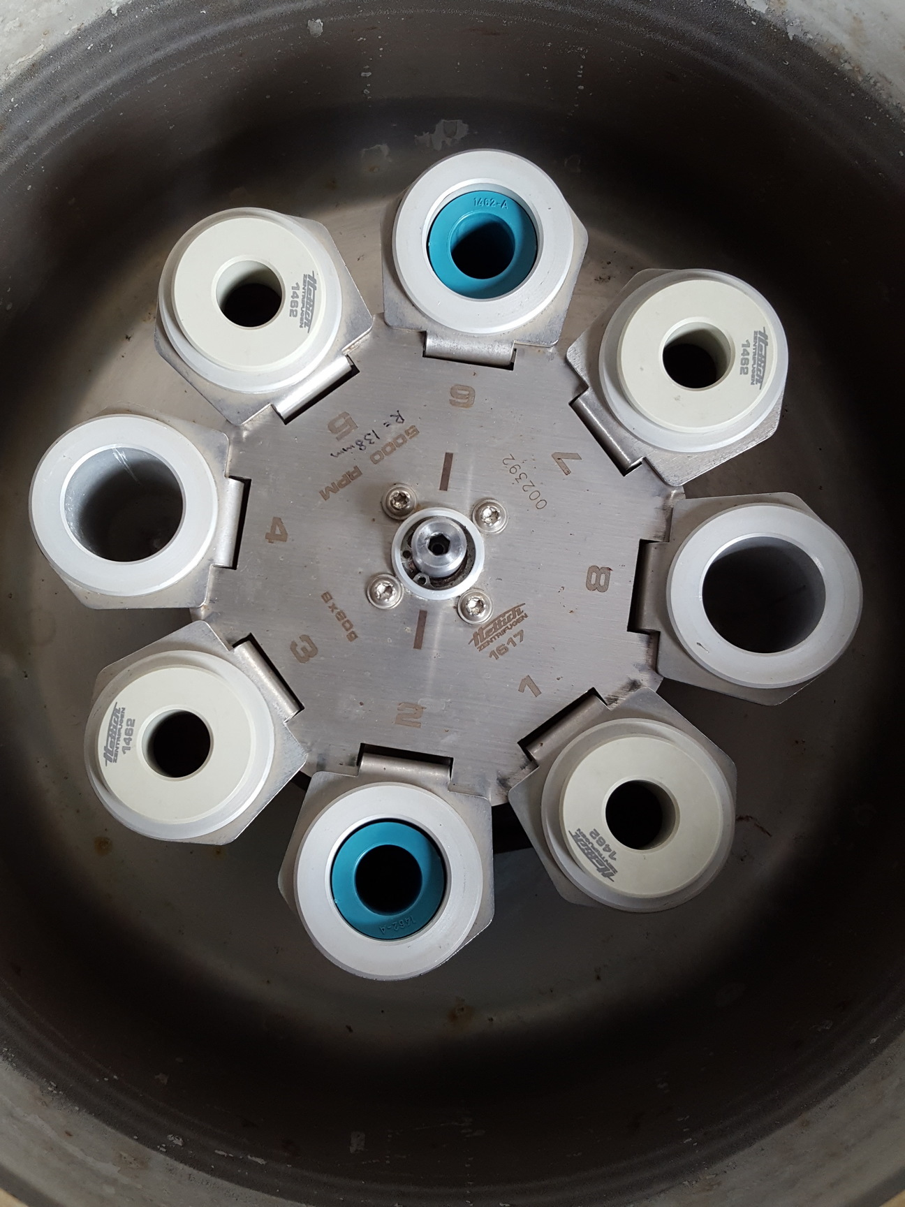 Image of Hettich Universal 32 R 1610 Refrigerated Centrifuge w/ 5000RPM Rotor & Parts Lab