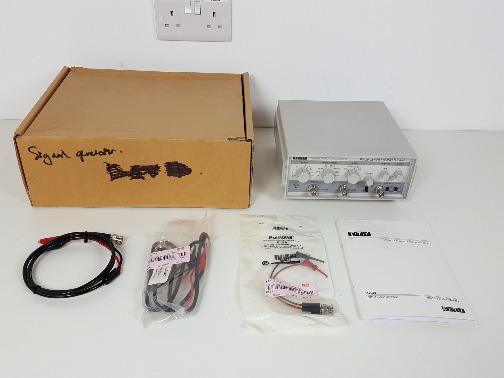 Image of Thurlby Thandar Instruments TG120 29MHz Function Generator & Accessories Lab