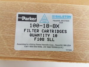 Thumbnail image of 10 x Parker Balston 100-18-BX Filter Cartridges Lab