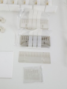 Thumbnail image of Gel Electrophoresis Parts - Combs, Gel Trays, Buffer Dams, Pharmacia Bio-Rad Lab