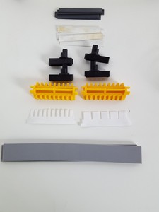 Thumbnail image of Gel Electrophoresis Parts - Combs, Gel Trays, Buffer Dams, Pharmacia Bio-Rad Lab