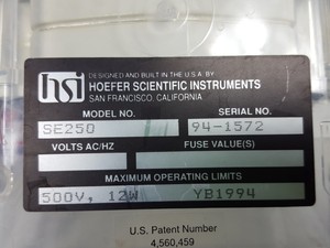 Thumbnail image of Hoefer Mighty Small II SE 250 Electrophoresis Unit & 245 Dual Gel Caster Lab