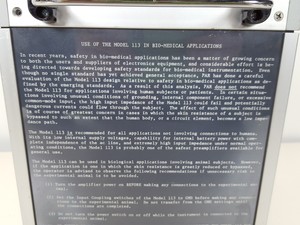 Thumbnail image of EG&G 113 Low-Noise Preamplifier 300 kHz Lab